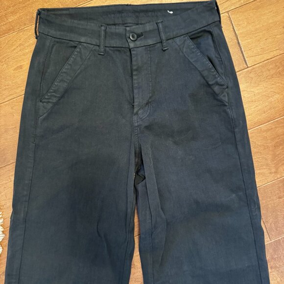 American Eagle Dark Charcoal Wide Leg Pants – Size 6 Long - Picture 9 of 10